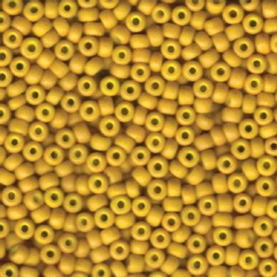 6-91233 Matte Opaque Mustard Miyuki Seed Beads Tube - Goody Beads