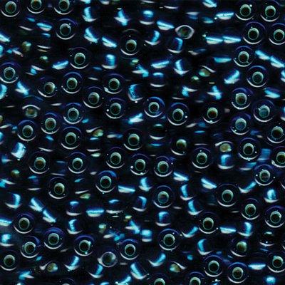 6-91425 Dyed Silver Lined Blue Zircon Miyuki Seed Beads Tube - Goody Beads