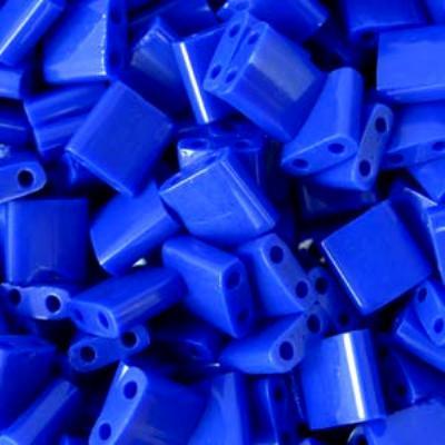 TL414-TB Opaque Cobalt Tila Beads Tube - Goody Beads