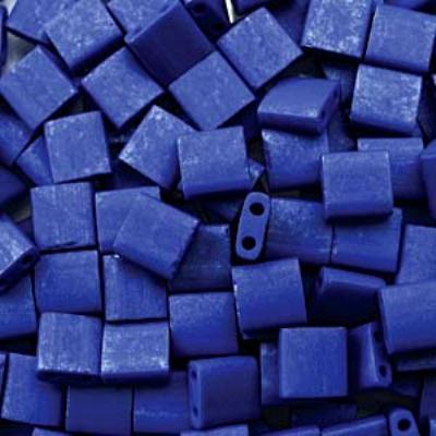 TL2075-TB Matte Cobalt Miyuki Tila Beads Tube - Goody Beads