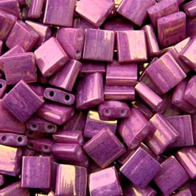 TL1867-TB Opaque Dark Orchid Luster Miyuki Tila Beads Tube - Goody Beads