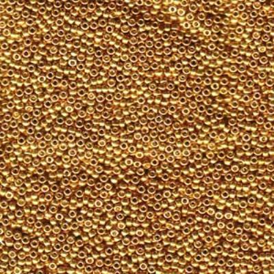 15-91053 Galvanized Yellow Gold Miyuki Seed Beads Tube - Goody Beads