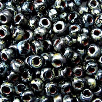 6-94511 Picasso Smoky Black Matte Miyuki Seed Beads Tube - Goody Beads