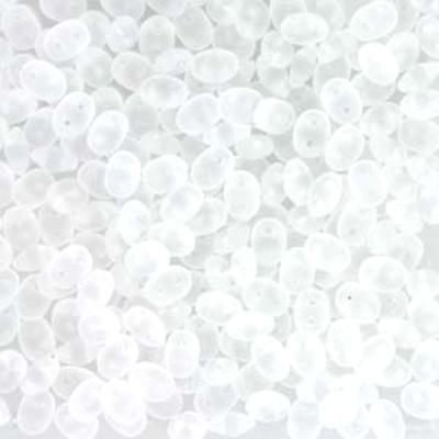 DU0500030-84110 Crystal Matte SuperDuo Two Hole Czech Seed Beads Tube - Goody Beads