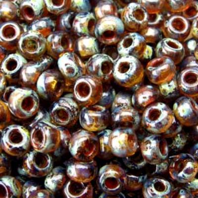 8-94505 Picasso Transparent Light Smokey Topaz Miyuki Seed Beads Tube - Goody Beads