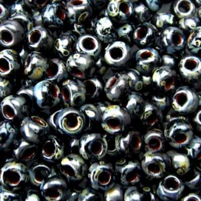 8-94511 Picasso Smokey Black Matte Miyuki Seed Beads Tube - Goody Beads