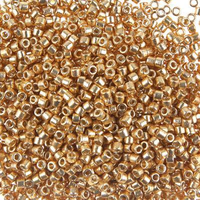 DB1832 11/0 Gold Delica Duracoat Galvanized Seed Beads Tube