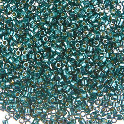 DB1845 11/0 Sea Green Delica Duracoat Galvanized Seed Beads Tube