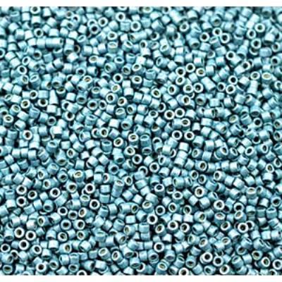 DB1847F 11/0 Matte Dark Seafoam Delica Duracoat Galvanized Seed Beads Tube