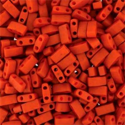 TLH2315-TB Burnt Sienna Miyuki 1/2 Cut Tila Beads Tube - Goody Beads