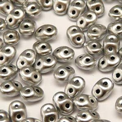 DU0500030-01700 Crystal Bronze Aluminum SuperDuo Two Hole Czech Seed Beads Tube - Goody Beads