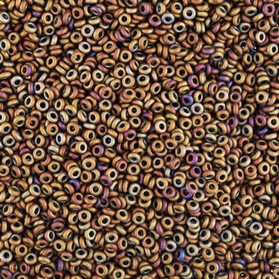 2.2mm Matte-Color Iris Brown 11/0 TOHO Demi Round Seed Beads - Goody Beads