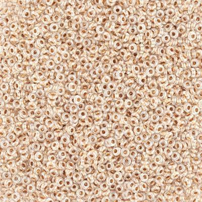 2.2mm Gold Lined Crystal 11/0 TOHO Demi Round Seed Beads - Goody Beads