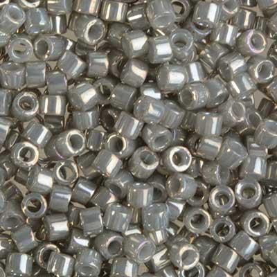 DB251 11/0 Galvanized Grey Luster Delica Seed Beads Tube - Goody Beads