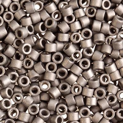 DB321 11/0 Matte Metallic Silver Delica Seed Beads Tube