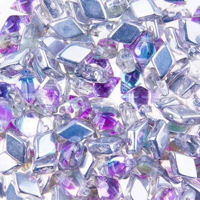 5x8mm Prismatic Icicle DiamonDuo 2-Hole Czech Glass Beads - Goody Beads