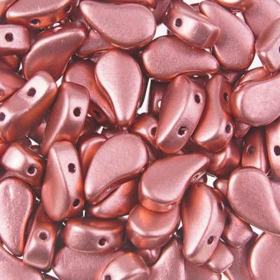 PD8500030-01780 Bronze Copper Paisley Duo Two Hole Czech Seed Beads Tube - Goody Beads