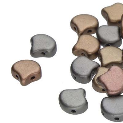 GNK8700030-01670 Crystal Grey Ginko Duo Two Hole Czech Seed Beads Tube - Goody Beads