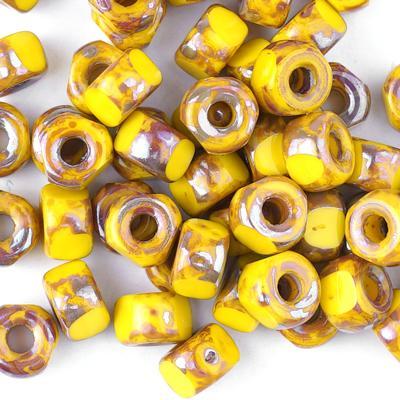 MTB02C-83120-43500 Lemon Rembrandt 3 Cut 2/0 Matubo Czech Glass Seed Beads