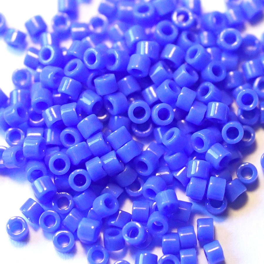 DB1138 Opaque Cyan Blue 11/0 Delica Seed Beads Tube - Goody Beads