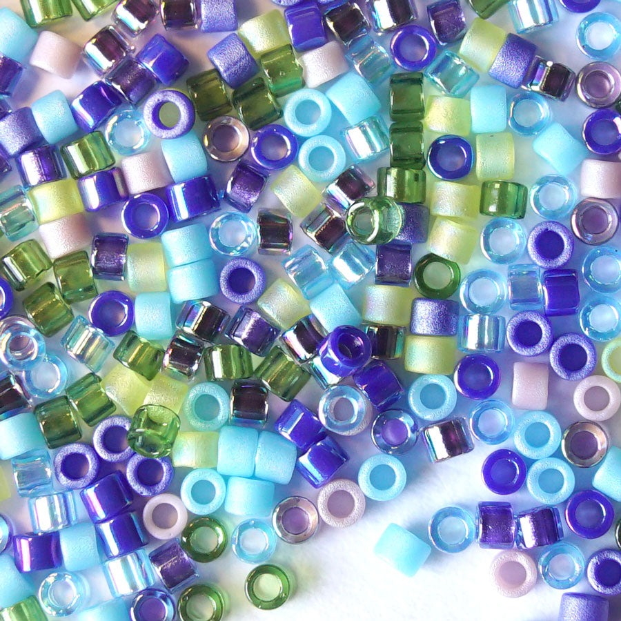 DB-MIX14 Gemstone Colors Mix 11/0 Delica Seed Beads Tube - Goody Beads