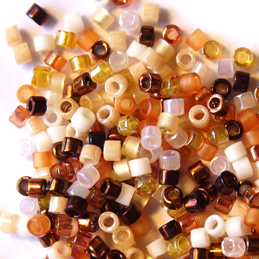 DB-MIX22 Honey Butter Mix 11/0 Delica Seed Beads Tube - Goody Beads