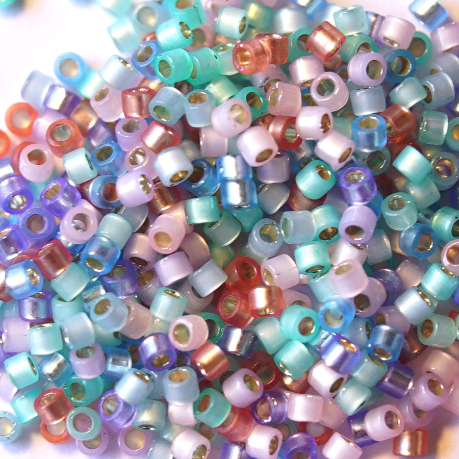 DB-MIX9065 Spring Glitter Mix 11/0 Delica Seed Beads Tube - Goody Beads