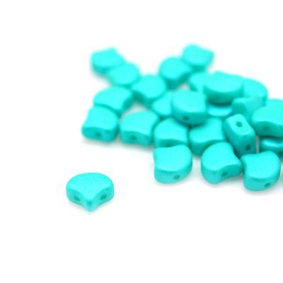 Chatoyant Sea Foam Green Matubo Ginkgo Two Hole Czech Seed Beads Tube - Goody Beads