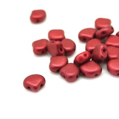 Chatoyant Red Matubo Ginkgo Two Hole Czech Seed Beads Tube - Goody Beads