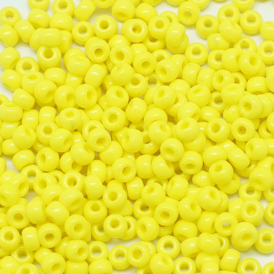 8-9404 Opaque Yellow 8/0 Seed Beads Tube - Goody Beads