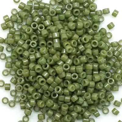 DB2357 Duracoat Opaque Army Green 11/0 Delica Seed Beads Tube - Goody Beads