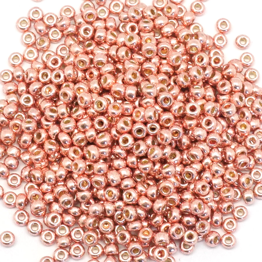 11-95103 Duracoat Galvanized Bright Copper 11/0 Round Seed Beads Tube - Goody Beads