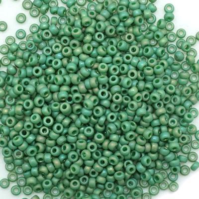 11-94700 Frost Opaque Glaze Rainbow Shamrock 11/0 Round Seed Beads Tube