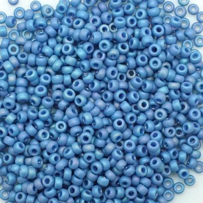 11-94704 Frost Opaque Glaze Rainbow Soft Blue 11/0 Round Seed Beads Tube