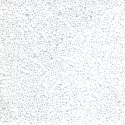 15-9402 Opaque Chalk White Miyuki Seed Beads Tube - Goody Beads