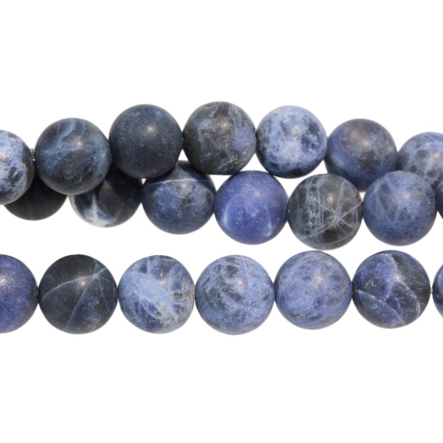 MATTE Sodalite 10mm Round 15-16 Inch