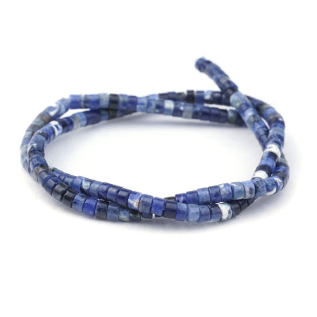 2X4mm Sodalite Natural Heishi - Limited Editions - Goody Beads