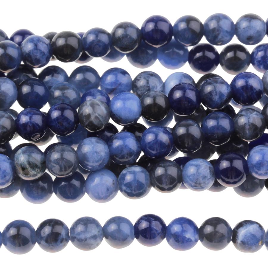 Sodalite 4mm Round 8-Inch - Goody Beads