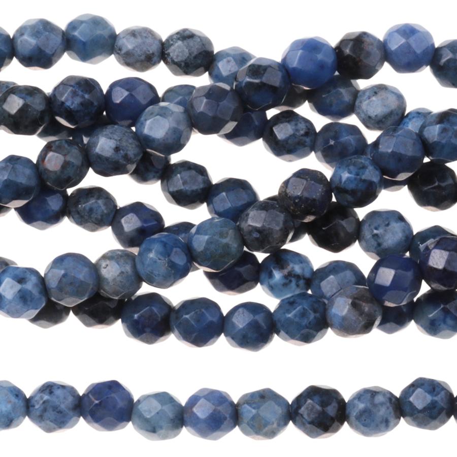 Sodalite 4mm Faceted Round 15-16 Inch