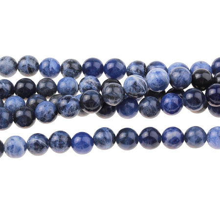 Sodalite 8mm Round 8-Inch - Goody Beads