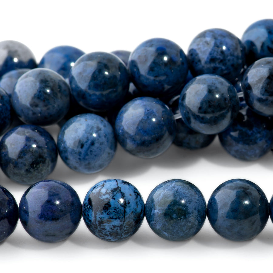 Sunset Dumortierite 10mm Round A Grade - 15-16 Inch