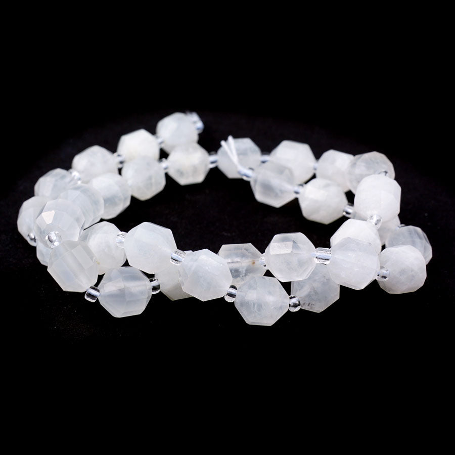 Selenite 10mm Energy Prism Faceted - 15-16 Inch - Goody Beads