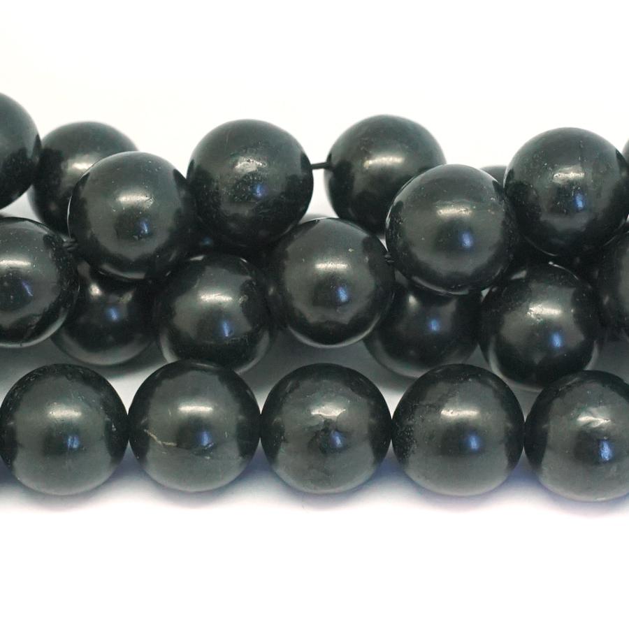 Shungite 12mm Round - 15-16 Inch