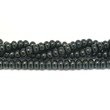 Shungite 6mm Rondelle - 15-16 Inch