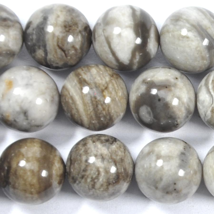 Siler Leaf Jasper 12mm Round