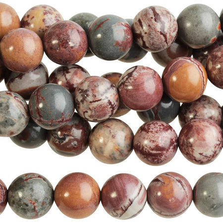 Sonora Jasper 8mm Round 15-16 Inch