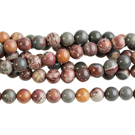 Sonora Jasper 8mm Round 15-16 Inch