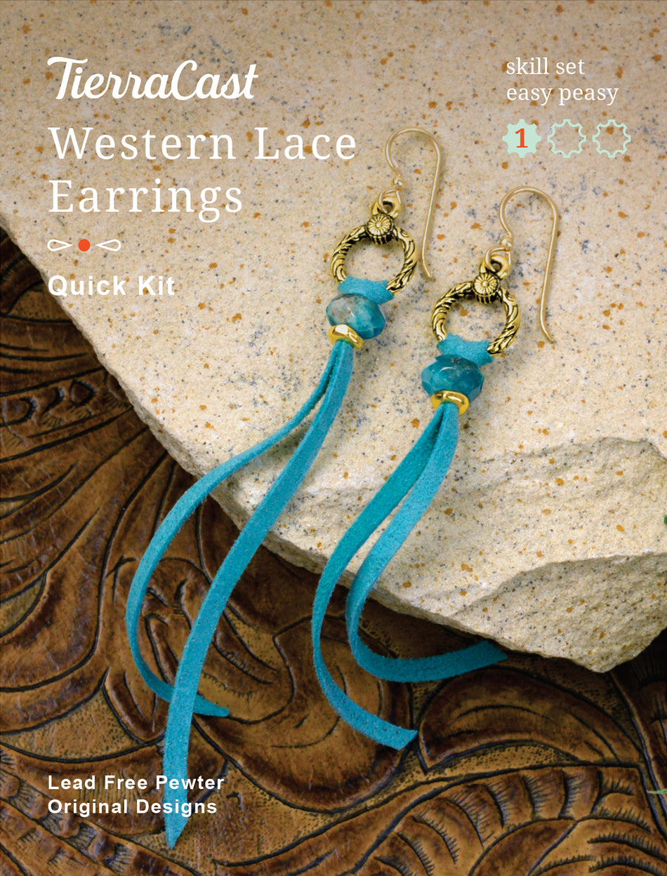 Western Lace Earrings Quick Kit by TierraCast - Goody Beads