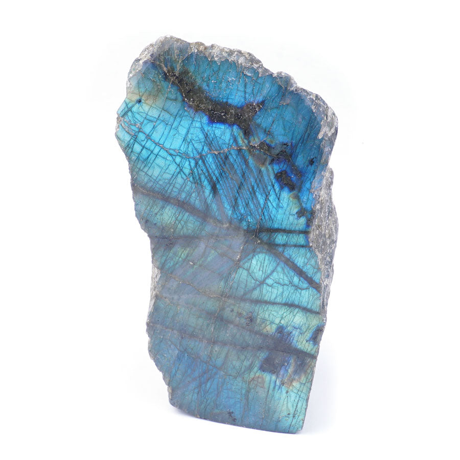 Labradorite Specimen 1 side Polished Approx. 5x7" and 1500-1700 grams - Limited Editions - Goody Beads