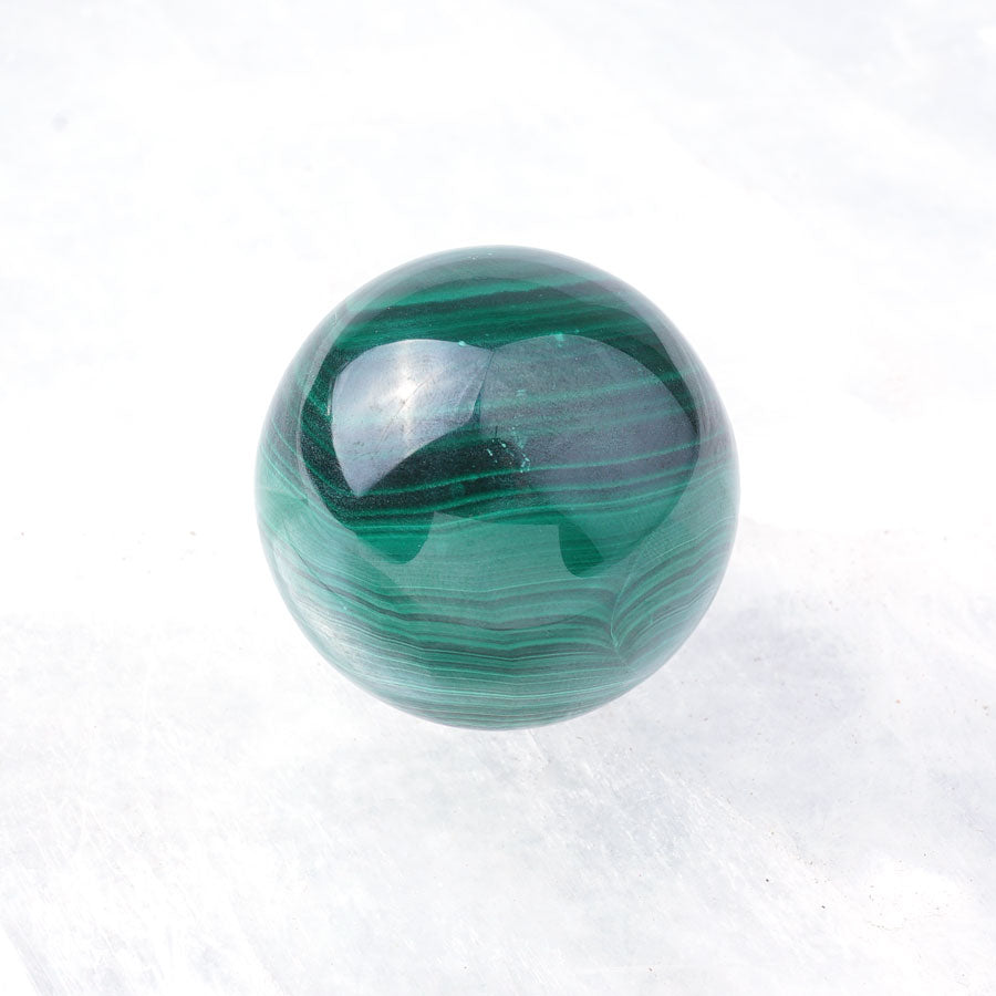 Malachite Sphere 40mm (120-140 grams) - DS ROCK SHOP - Goody Beads